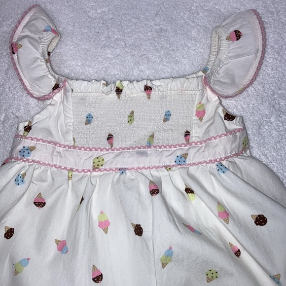 Gymboree ice cream social Flutter Sleeve Ice Cream Dress 2009 size 6/12m - Picture 2 of 9